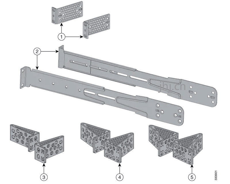 ACC-KIT-T1= Accessory kit with 19 inch Type 1 rack mount