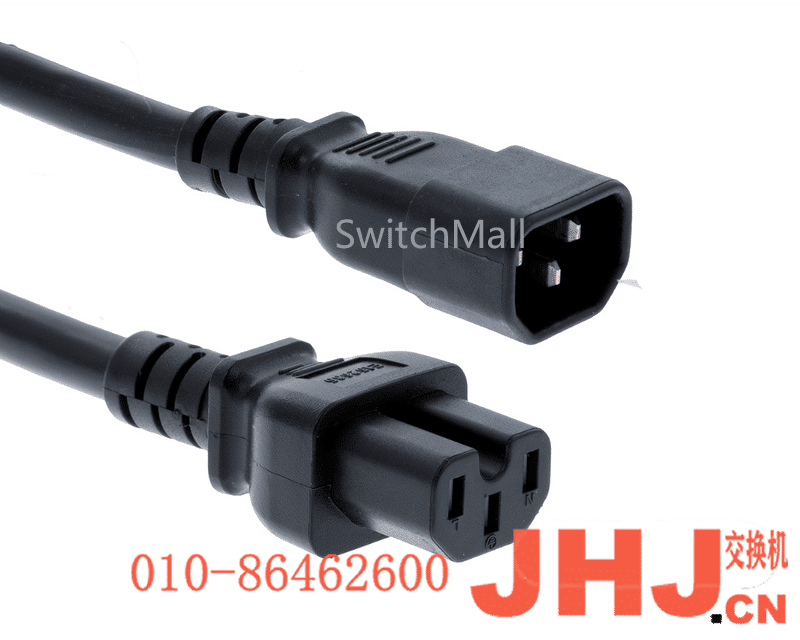 CAB-C15-CBN-JP | 思科交换机电源线 | Cisco CAB-C15-CBN-JP | Japan Cabinet Jumper Power Cord, 250 VAC 12A, C14-C15
