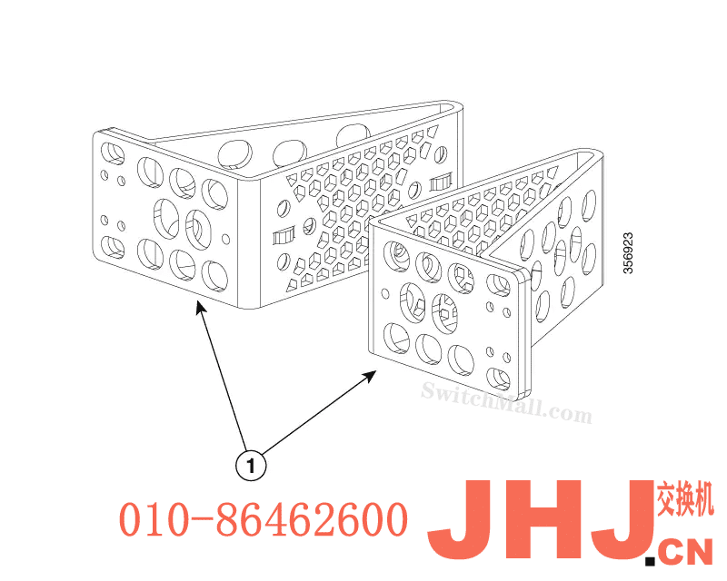 C9500-ACC-KIT-23I=   Accessory Kit for Cisco Catalyst 9500 Series – 23″ rack mount