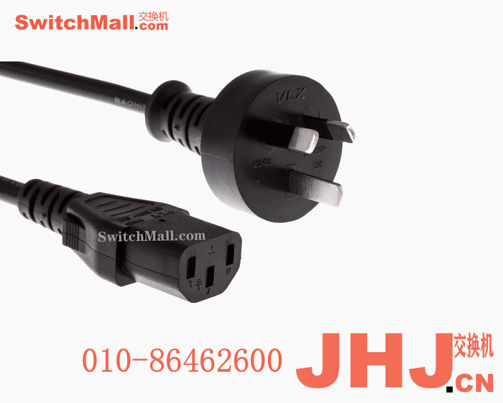 CAB-250V-10A-AR   AC Power Cord – 250V, 10A – Argentina (2.5 meter)