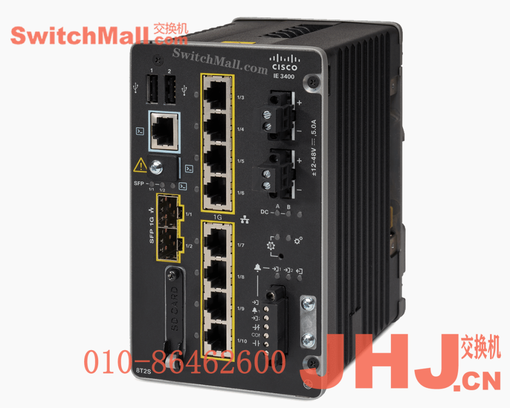 IE-3400-8T2S-E= | 思科工业交换机IE3400系列8个千兆Ge口,2个GE SFP光口| Cisco  IE-3400-8T2S-E | Catalyst IE3400 with 8 GE Copper and 2 GE SFP, Adv. Modular, Network Essentials